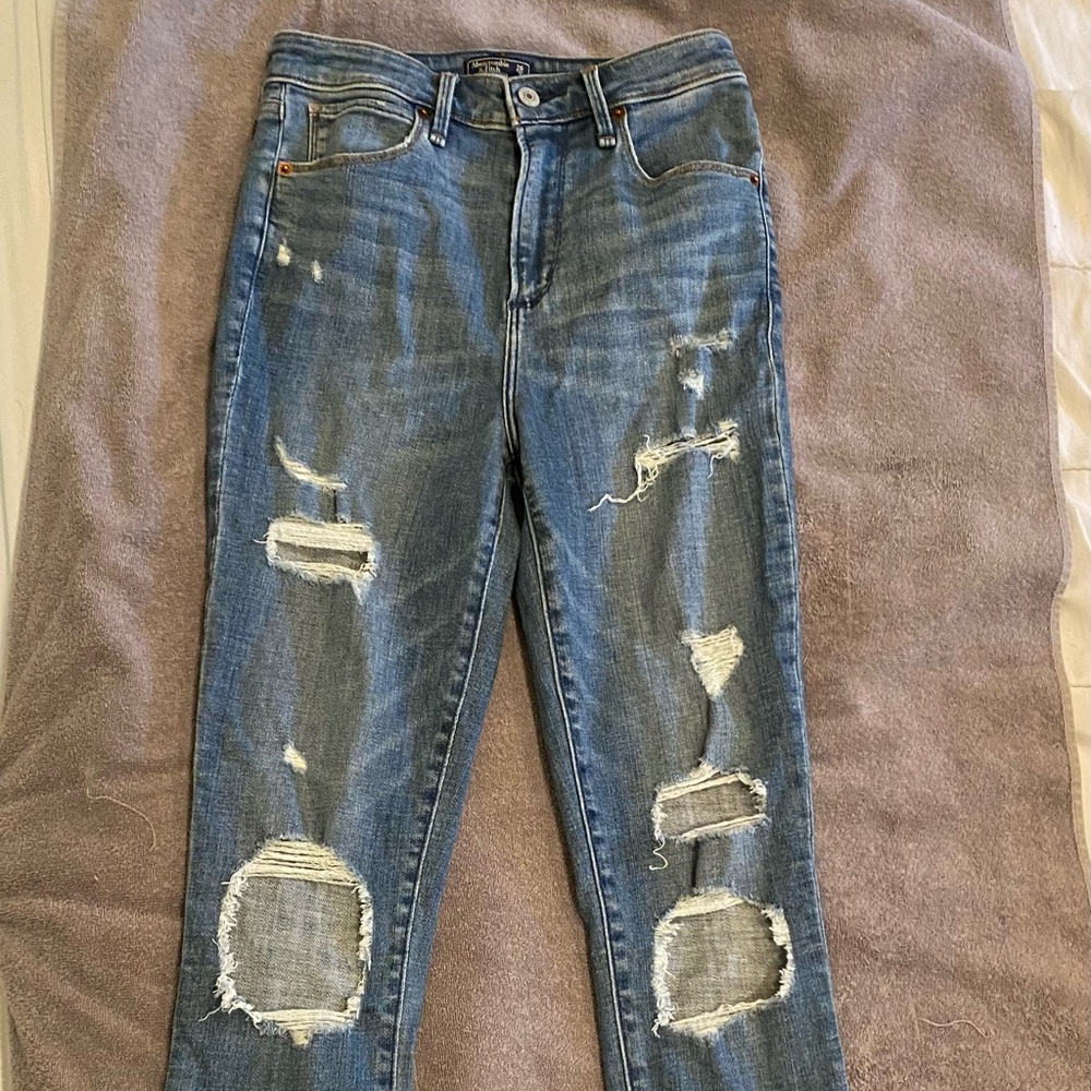 Abercrombie high rise skinny jeans